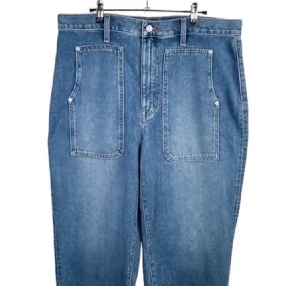 Madewell Balloon Jeans in Greene Wash Workwear Edition